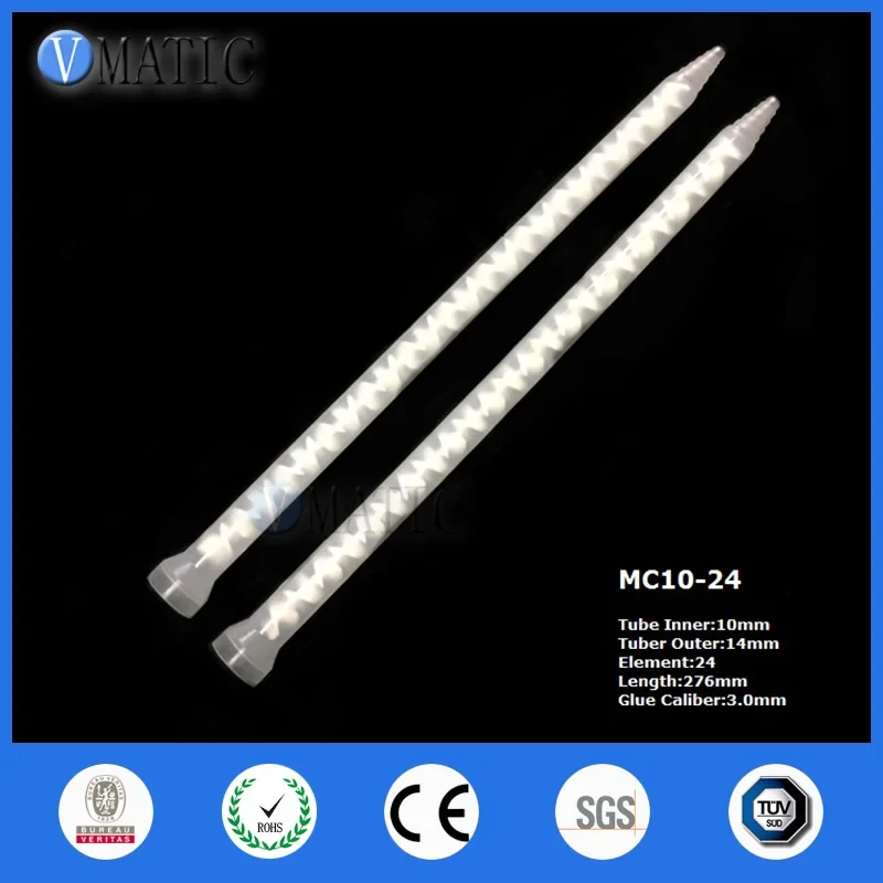 Free Shipping 20Pcs Free Shipping Resin Static Mixer MC10-24 Mixing Nozzles For Glue Dispensing