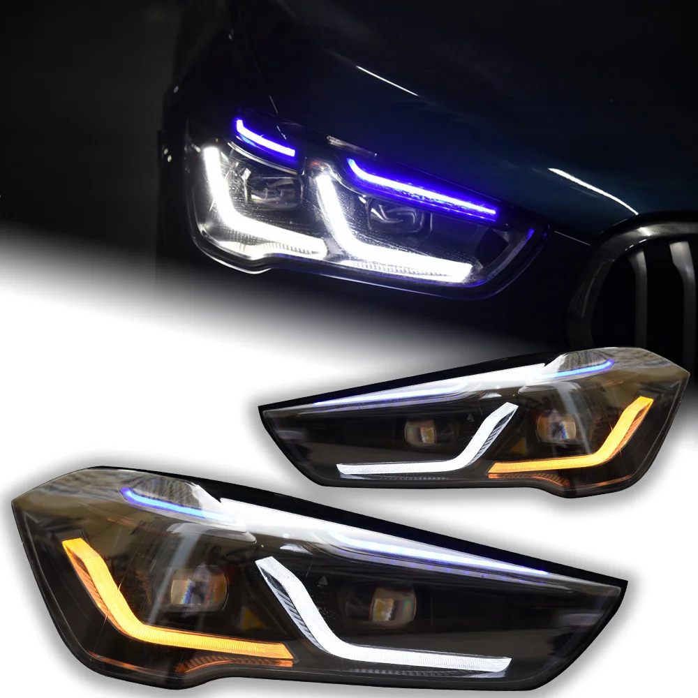 

AKD Car Lights for BMW X1 LED Headlight Porjector Lens 2017-2021 F48 Head Lamp F49 Front DRL Signal Automotive Accessories