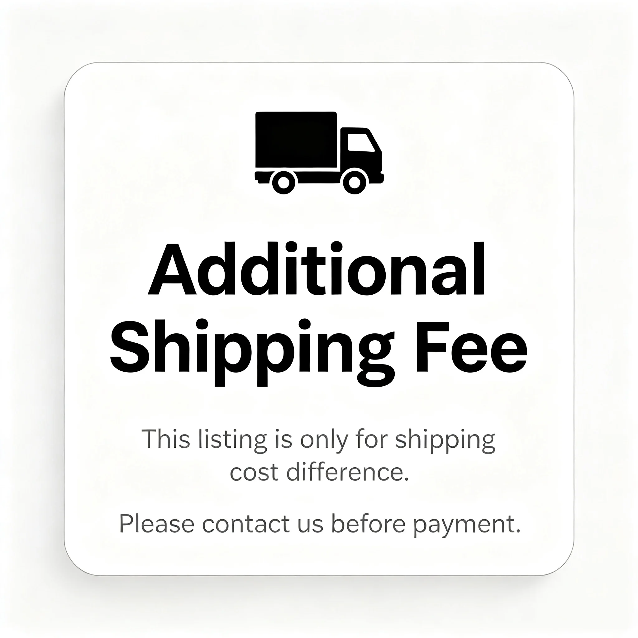 shipping fee supplement shipping fee supplement