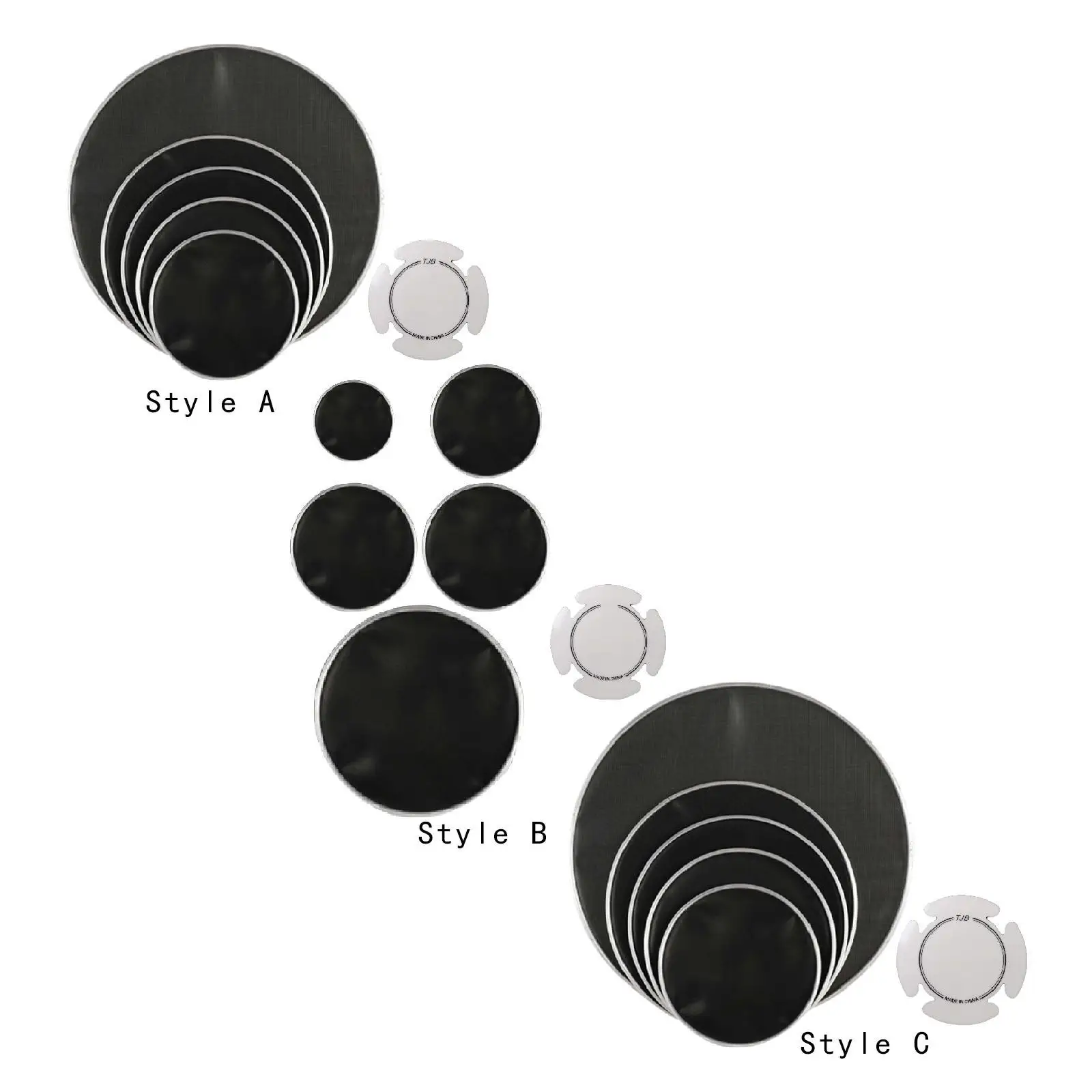 

5Pcs Drumhead Professional Balanced,Reduces Volume,Silent Mute Drum Set Head Skin for Stage Performance Drum Players Adults