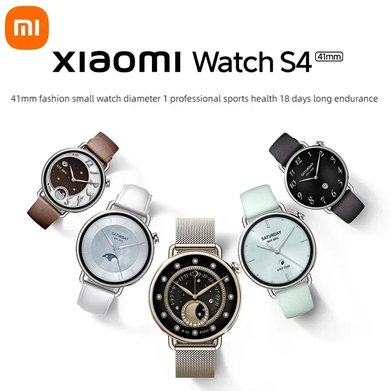 Xiaomi Watch S4 41mm Bluetooth Watch Dual-frequency GNSS 150+ Sports Modes Long Battery Life Wireless Smart Watch Home Gift New