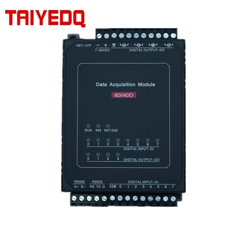 

4-Way Relay Output 8-Channel Switch Input DIDO Industrial Ethernet Module Modbus TCP Protocol 507P For Automation