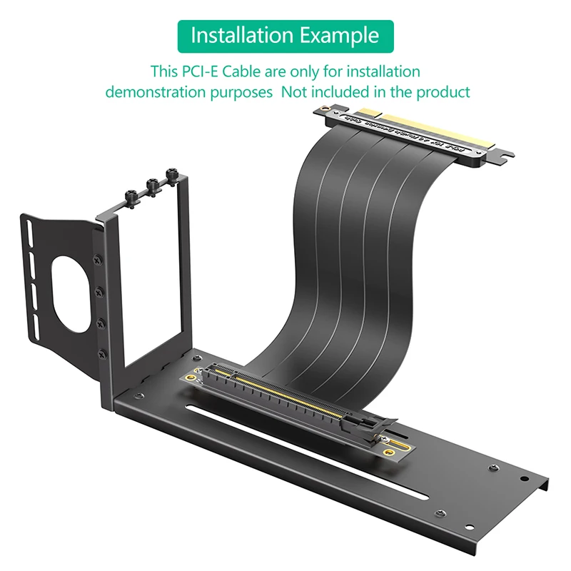 NEW Black Vertical GPU Mount Bracket 3 Slots Graphics Card Holder with Hardware eGPU Dock External GPU Docking Station Mount Kit