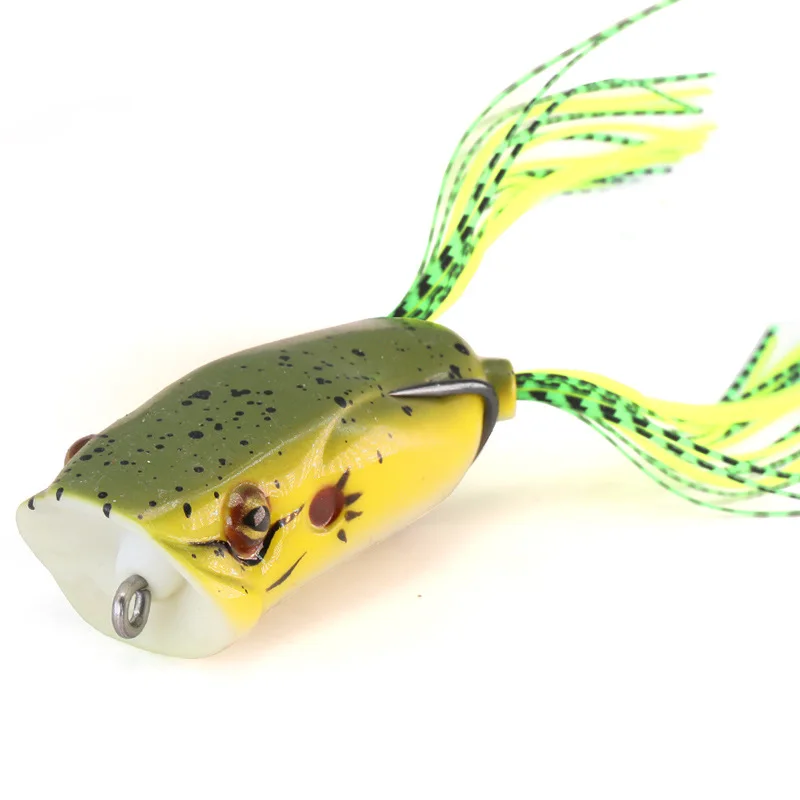 Angeln Locken Big Mouth Frosch 6cm 16g Ändern Frösche Künstliche Köder Weichen Köder Traktor Popper Fangen Snakeheafd fisch Bass – Detail 3