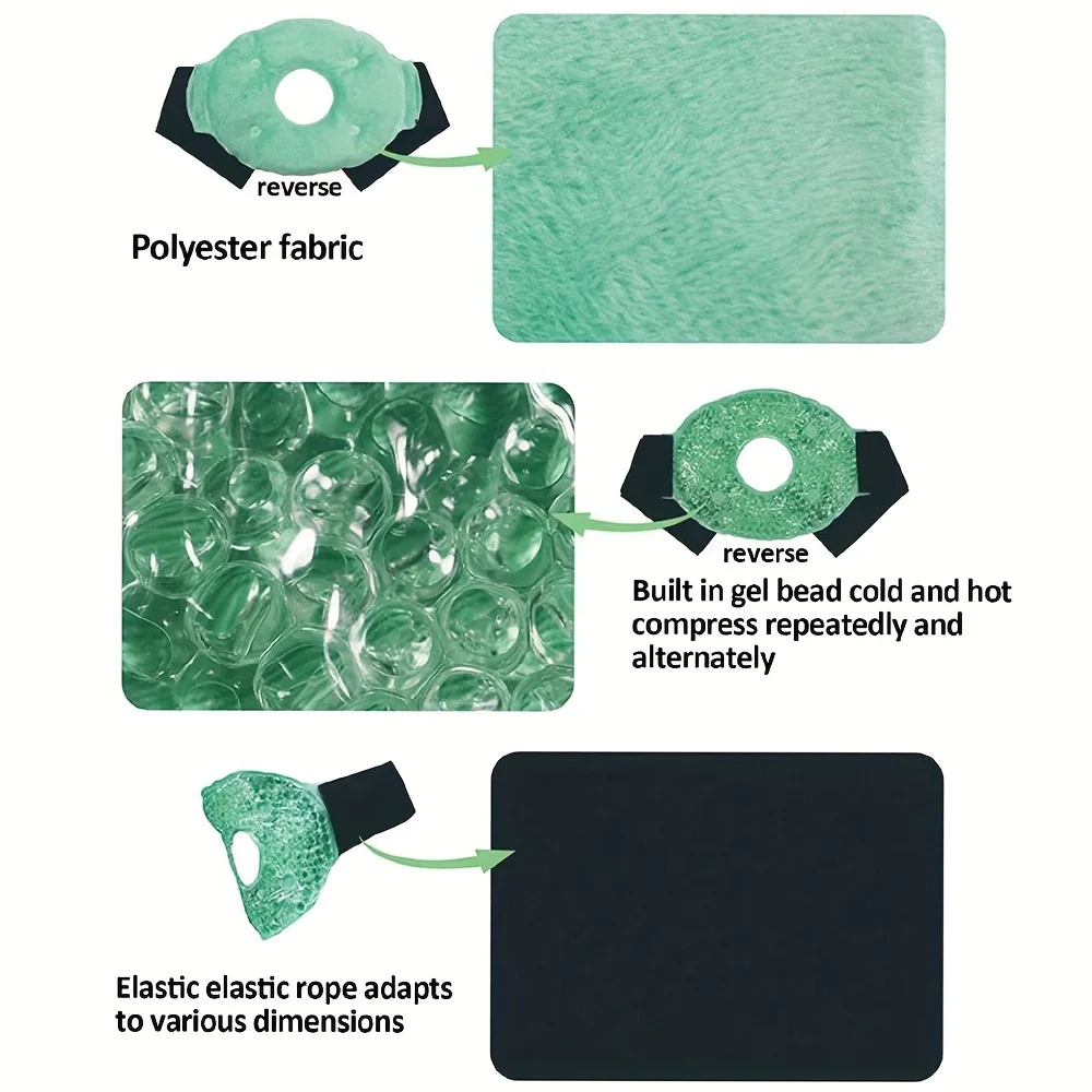 1/2 Stück Hot & Cold Gel Ice Pack Wiederverwendbare Knie-Sport-Eisbehandlungswickel für Knöchel, Kopf, Schultern, Verletzungen, beruhigende, revitalisierende Nutzung – Detail 3