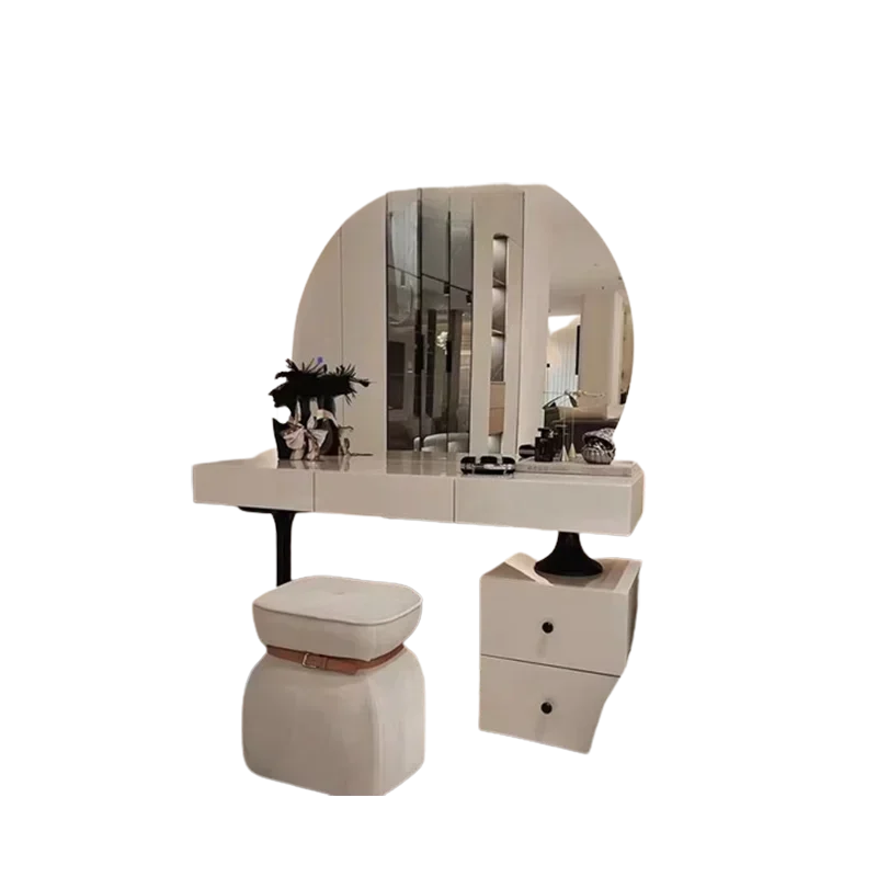 White Multifunctional Dressing Table Box Drawer Charm Luxury Dressing Table Decor Home Furniture