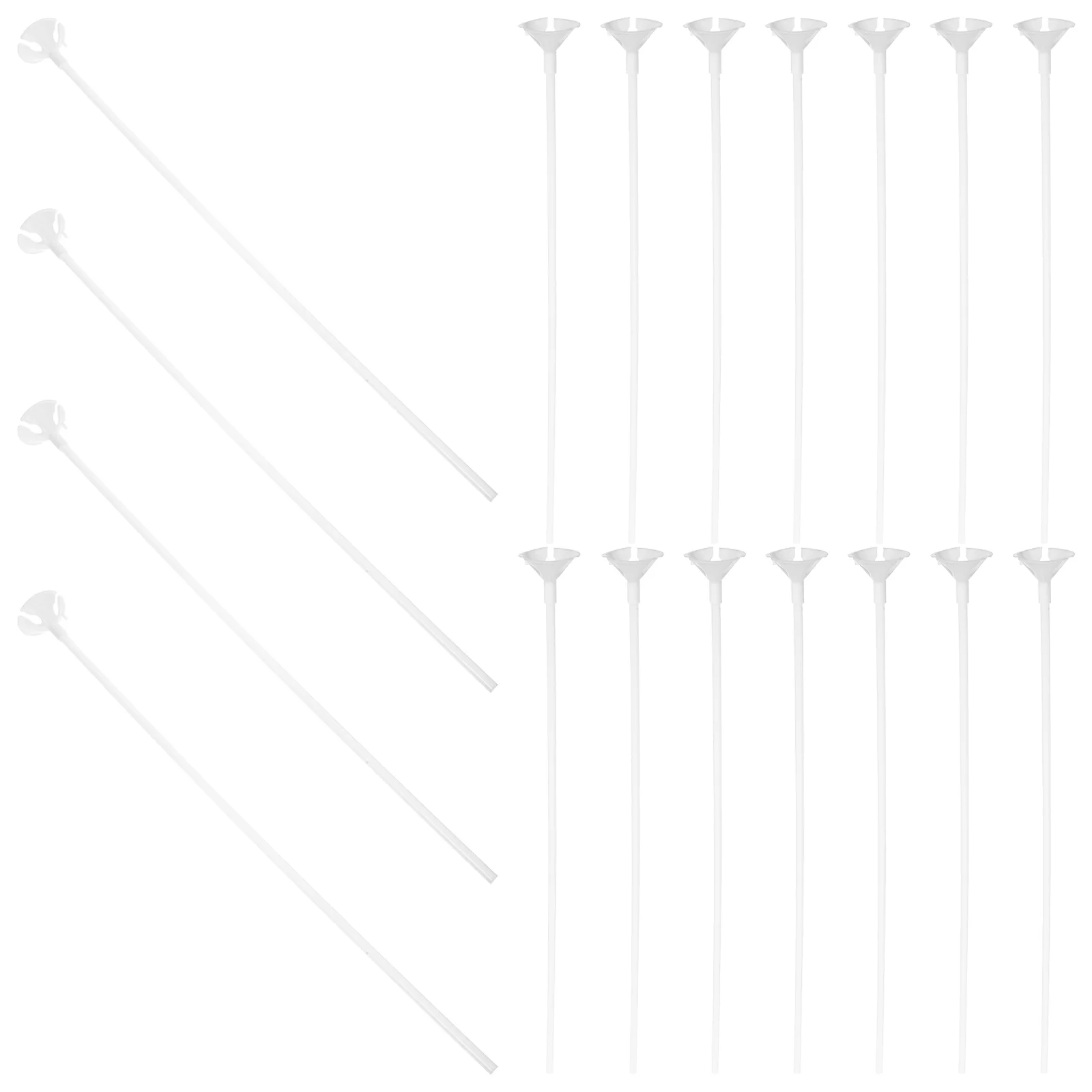 

200 шт. палочки для воздушных шаров с чашками раньше для декора свадебной вечеринки 40 см палочки 3 см чашки (белые) шарики и палочки для воздушных шаров