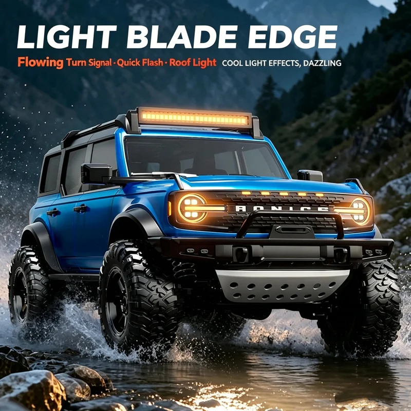 New Hongxing 1:12 R22 High-Speed Brushed Remote Control Simulation Climbing Off-Road Vehicle Electric 4WD RC Model With Lights