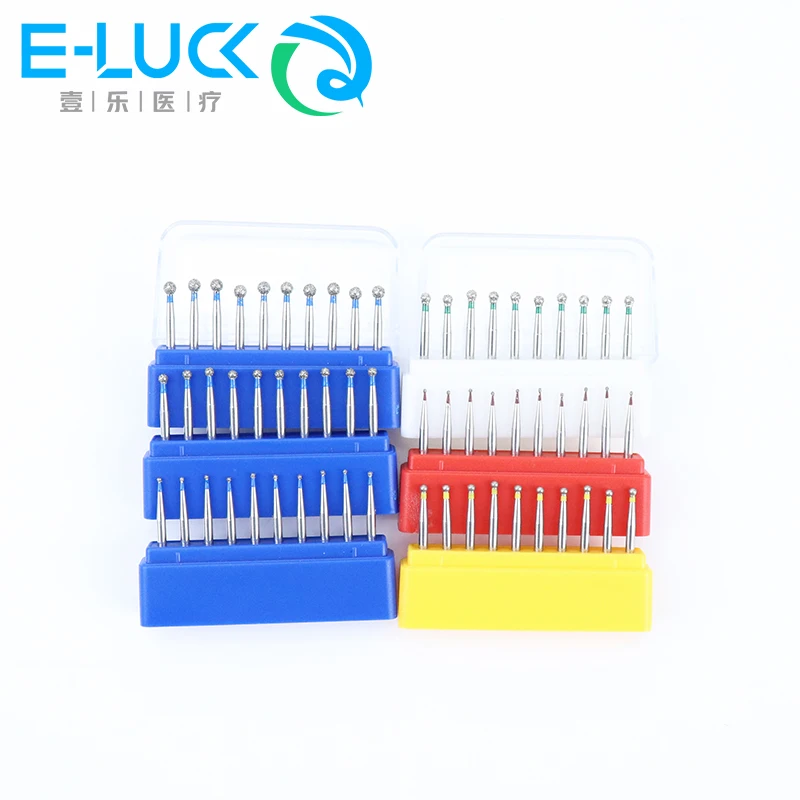 5Pcs BR Series Dental Diamond Burs FG 1.6มม.ทันตแพทย์ขัดและบดฟันเครื่องมือสำหรับ Handpieces ความเร็วสูง