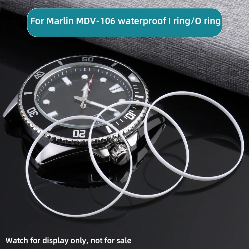 

MDV-106 Rear Bottom Cover O Ring Waterproof Ring Front Cover Gasket I Ring For Casio Marlin MDV-106 Repair Replace Sealing Ring