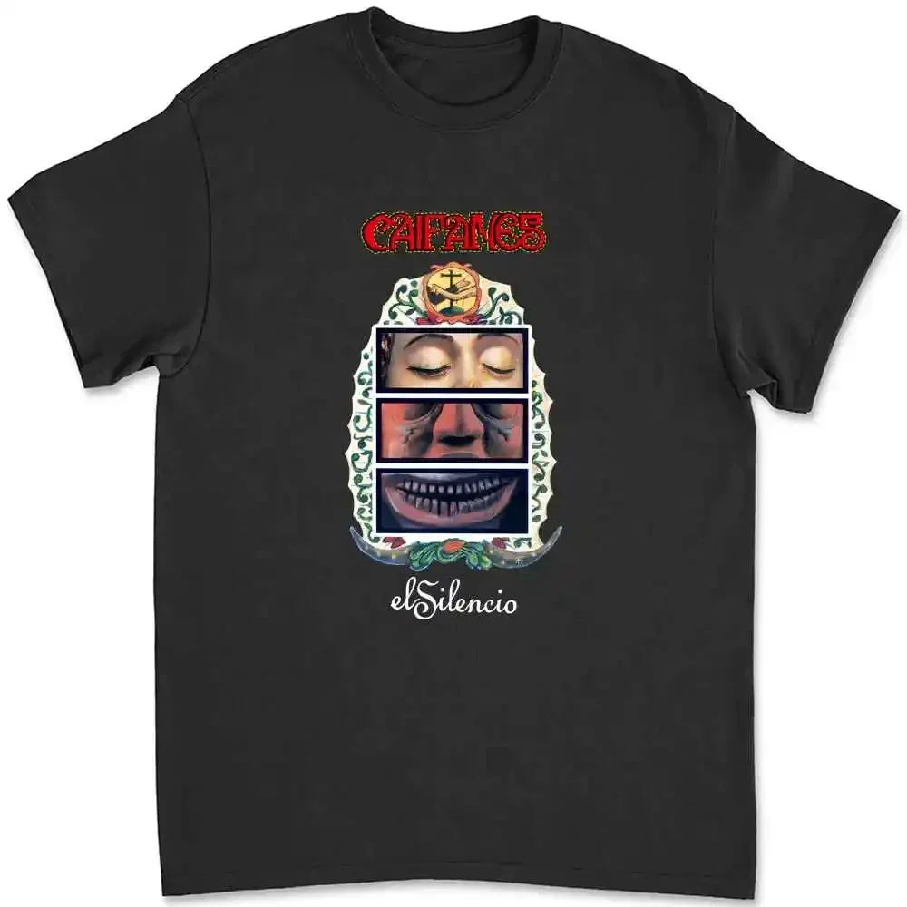 Caifanes T Shirt Rare Embroidered Logo Silencio Jaguares Tri Soda Stereo Fobia BYDW