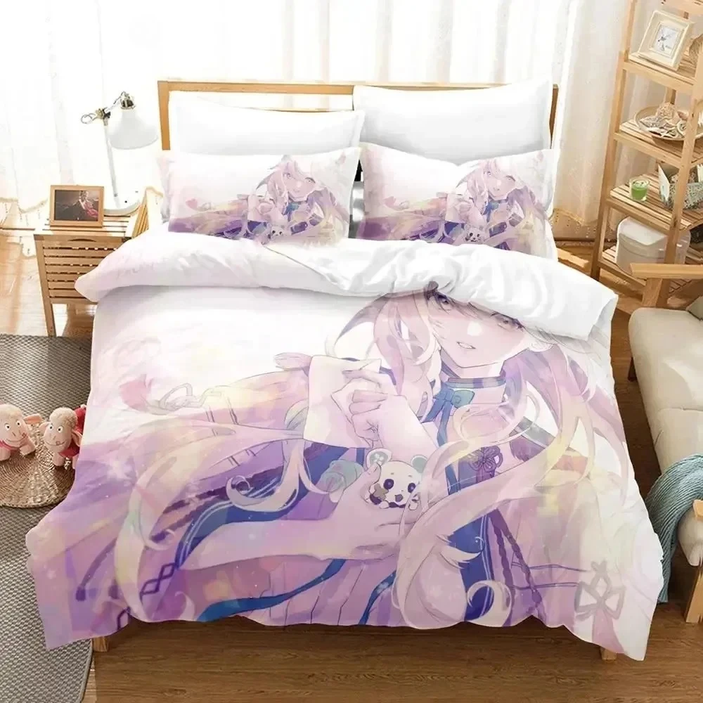 

Anime Game Olympia Soire Bedding Set Printed Bed Set With Pillowcase Bed Duvet Cover Soft Single Double Queen Super King Size
