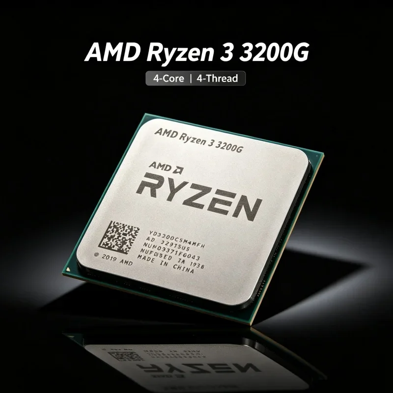 amd-ryzen3-pro-3200g-desktop-apu-socket-am4-36ghz-65w-4‑core-4‑thread-l3-cache-4m-grafica-integrata-vega-8-cpu-per-pc
