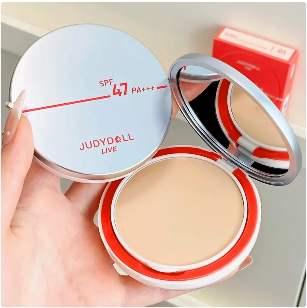 Judydoll Sunscreen Pressed Powder Makeup Setting Lasting Oil Control Honey Powder Face Palette Makeup Original