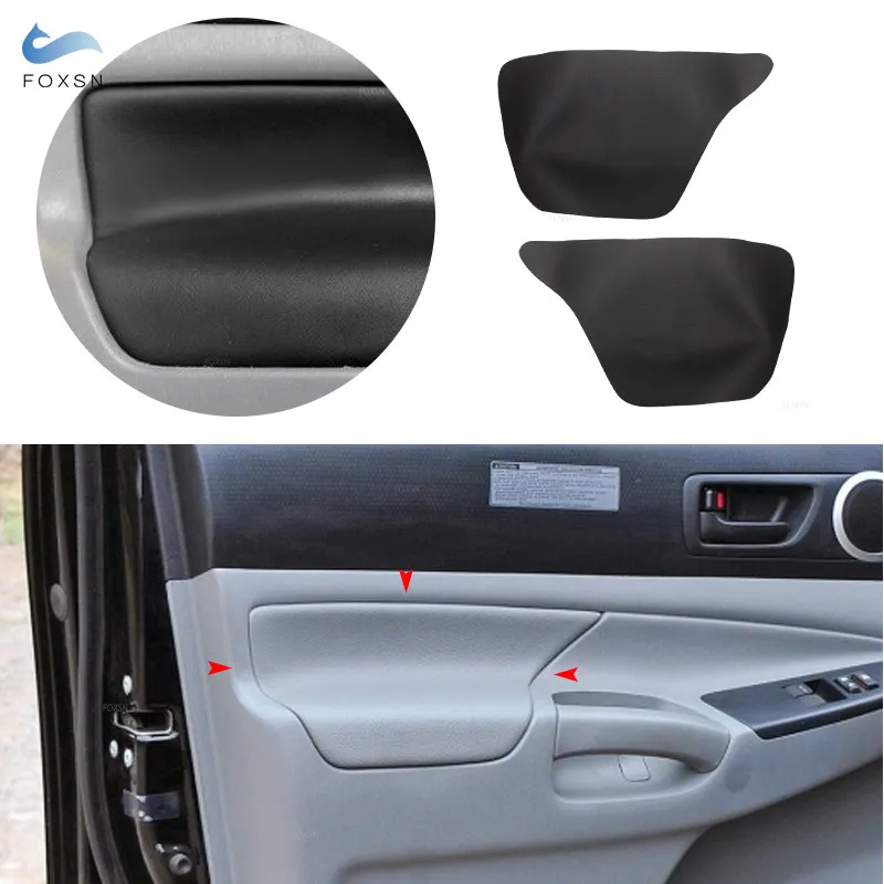 

Для Toyota Tacoma 2005 2006 2007 2008 2009-2015 2 шт. подлокотник передней двери автомобиля, панель, крышка из микрофибры, кожаная декоративная отделка