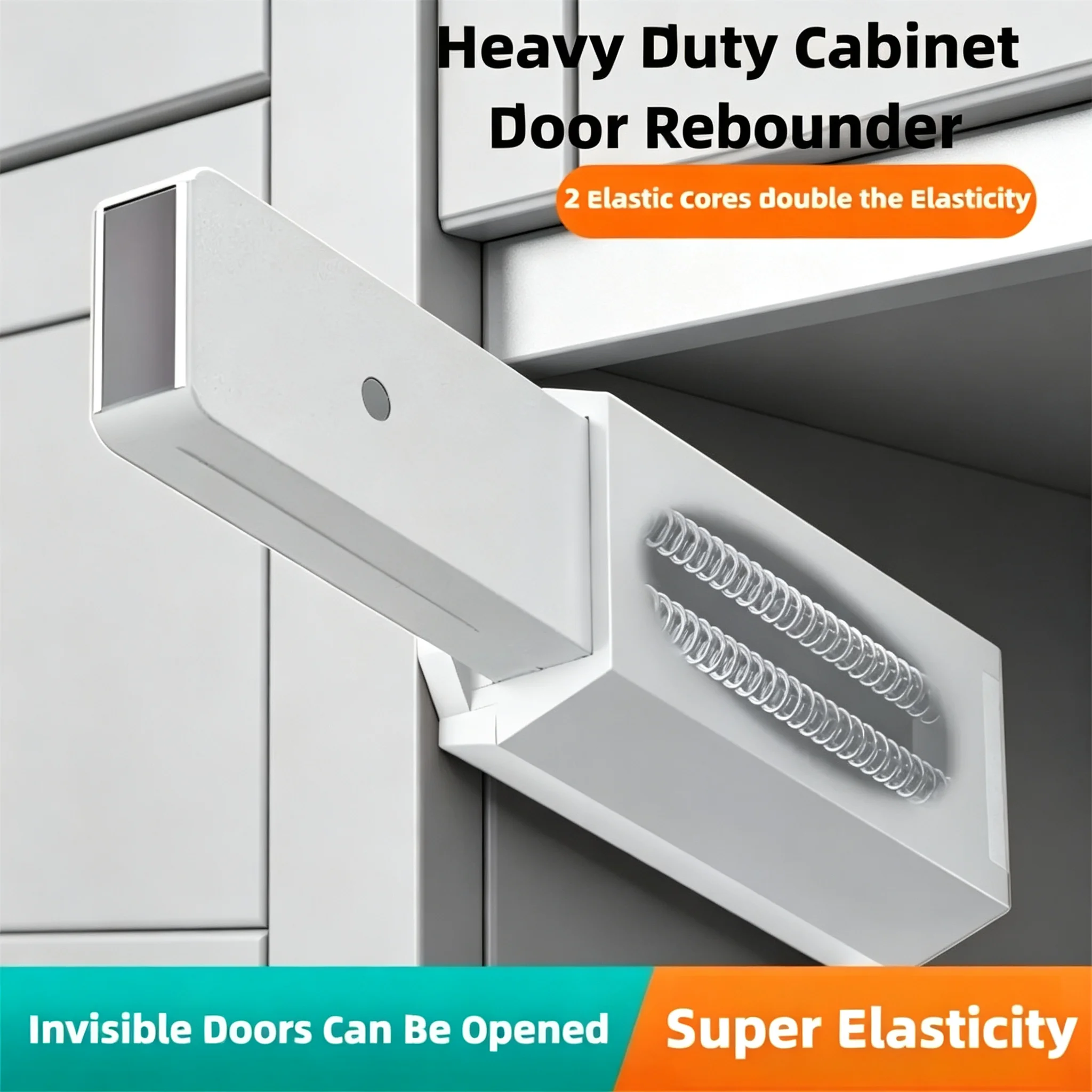 Self‑Popping Push‑to‑Open Latch Heavy‑Duty Concealed Cabinet Catch Invisible Hardware for Wardrobe and Secret Doors