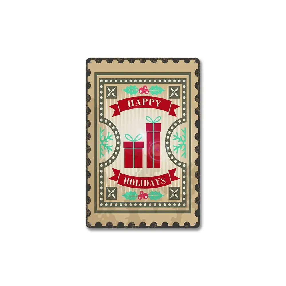 Art Metal Retro tin Sign Merry Christmas. Suitable for Cafe Vintage Farm Garage Bar Club Etc Decoration Product Size:8 x 12in (