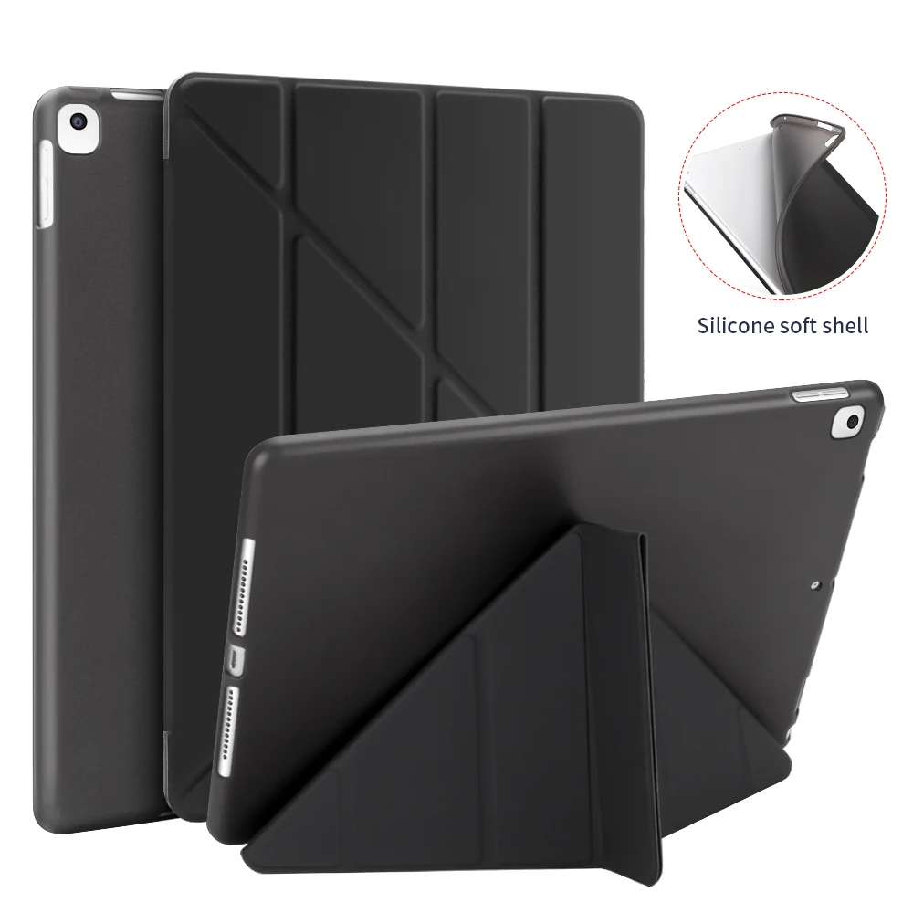 Juste en cuir et silicone pour iPad, étui pour iPad 10e 2022 8e 9e 7e 10.2 6e génération, 2 3 4 Air 3 2018 2 1 Mini 4 5 6, 10.9