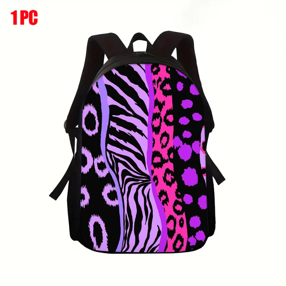 

Универсальный модный дорожный рюкзак с леопардовым принтом, удобный для деловых поездок, с просторным отделением.