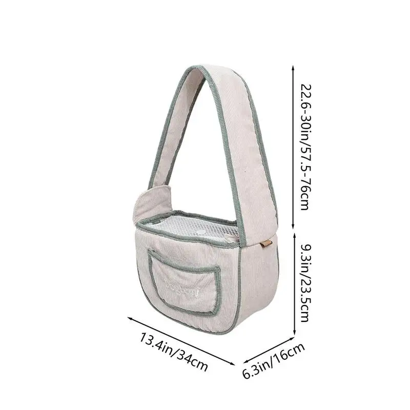 Puppy Sling Dog Outdoor Travel Carrying Carrier Breathable Single Comfort Tote Pouch Waterproof Crossbody Pet Shoulder Bag