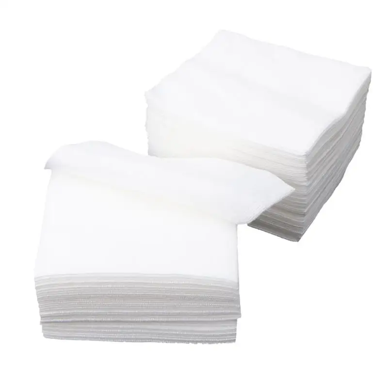 300PCS ไม่ทอ Gauze Pad First Aid Gauze ฟองน้ําสําหรับบาดแผลปราศจากเชื้อ Gauze ยืดหยุ่น Breathable ปลอดภัย Gauze (สีขาว)