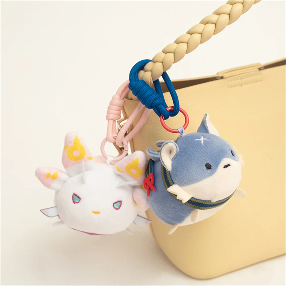 Monster Hunter Rise Plush Keychain Mizutsune Bubble Fox Dragon & Palamute Shiba Inu Dog Kawaii Game Anime Fans Collectible Gift