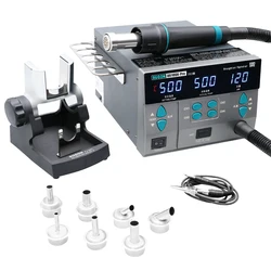 SUGON 8610DX Pro 1000W Hot Air Rework Station Microcomputer Digital Display BGA Rework Station Curved Nozzle Welding Repair Tool