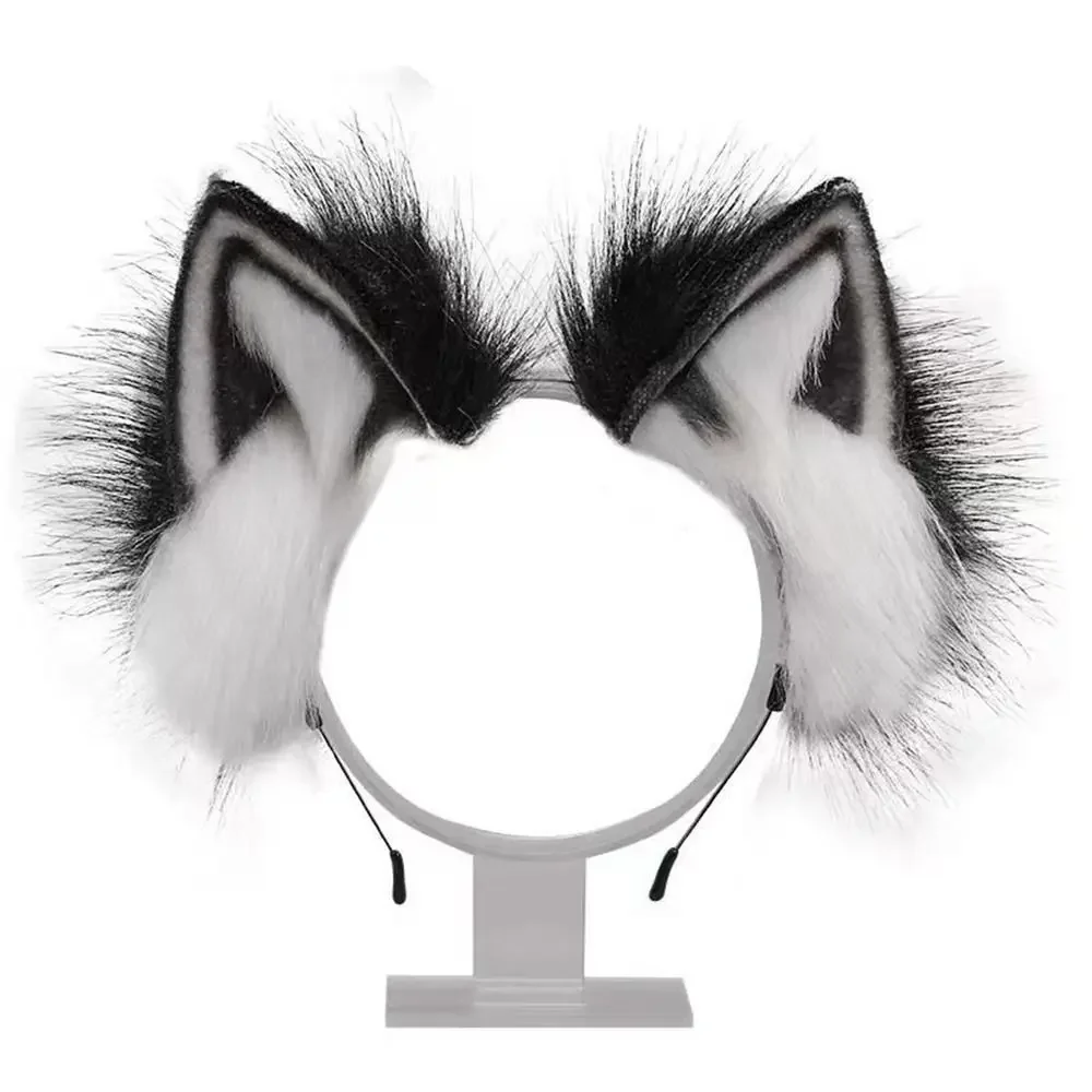 

Cute Cat Ears Headband Plush Animal Hair Band Halloween Party Hair Hoops Womens Anime Cosplay Headwear Fancy Props Hair Ornament