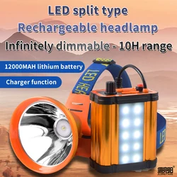 Headwear super bright bright light rechargeable multi-function LED split headlamp