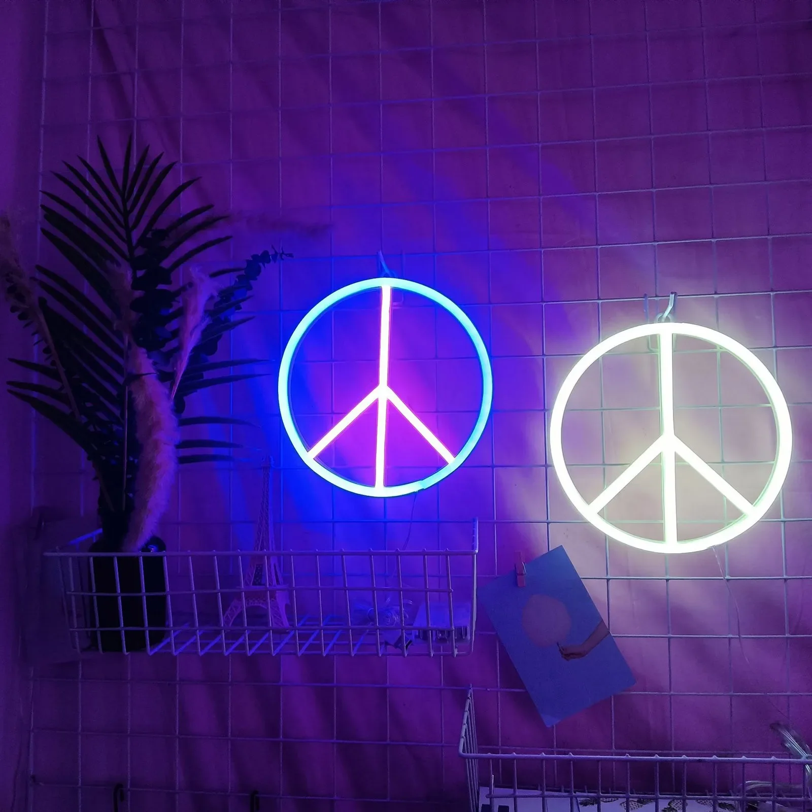 LED Neon Heart Light - Battery/USB Dual Use - Party Decoration Night Light