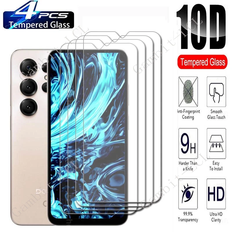 4PCS For Doogee Note 56X Pro Screen Protective Tempered Glass ON DoogeeNote56XPro Note56XPro Note56X 6.56" Protector Cover Film