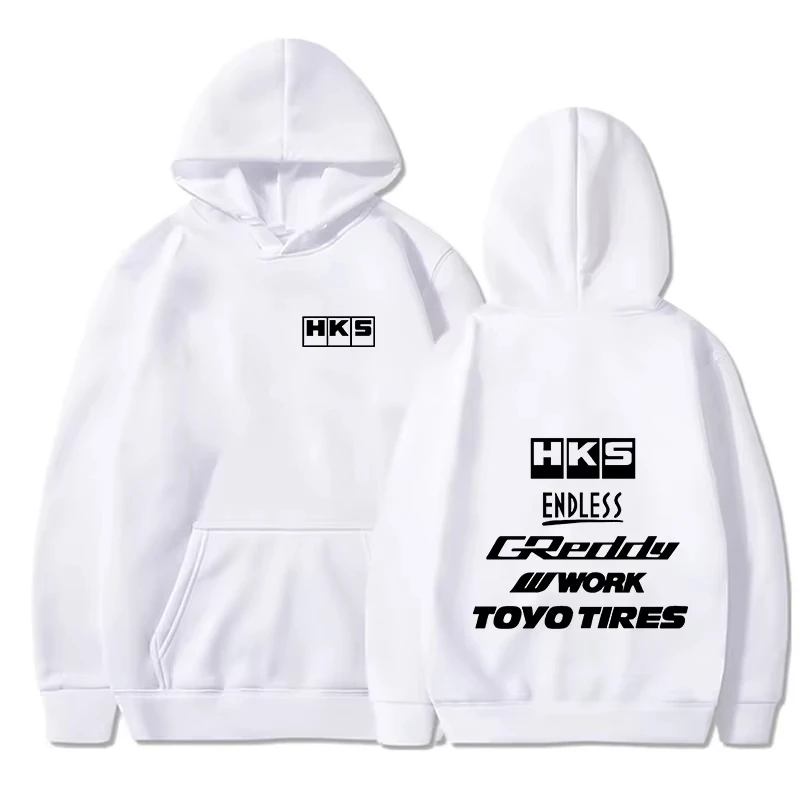 2026 Herren Mode Cooler Hoodie Japan JDM Modifiziertes Auto HKS ENDLESS Kapuzenpullover Herren Damen Vintage Lässiger Sweatshirt Langarm Pullover – Detail 9