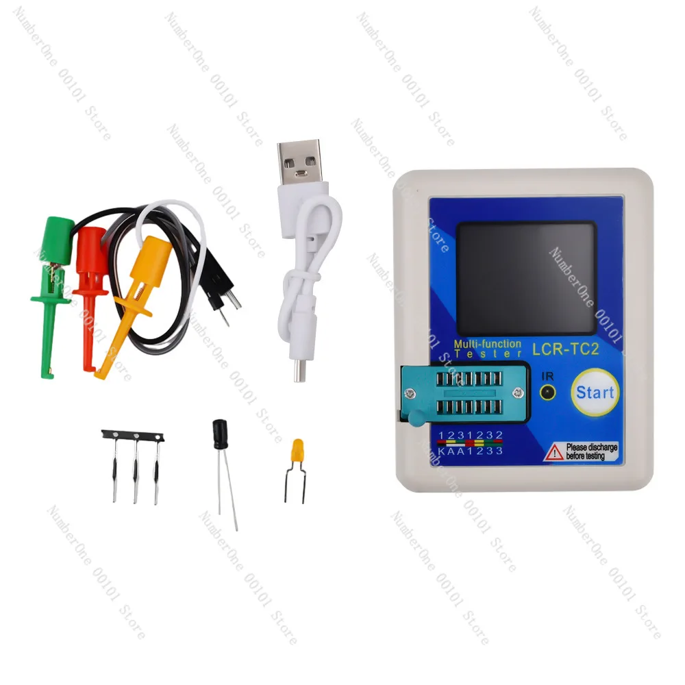 LCR-TC2 English version upgraded version of high-precision transistor tester full color screen component detection V2.3E