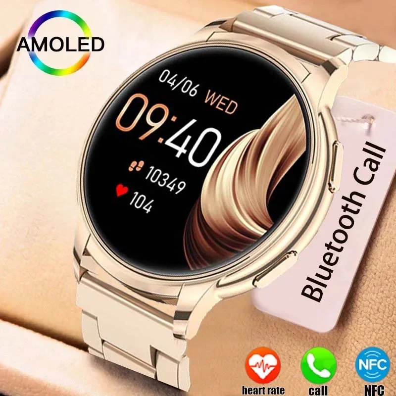 New Original Women's Sports Smartwatch 2025 Bluetooth Call NFC Waterproof AMOLED HD Screen Men's Smartwatch Android And IOS