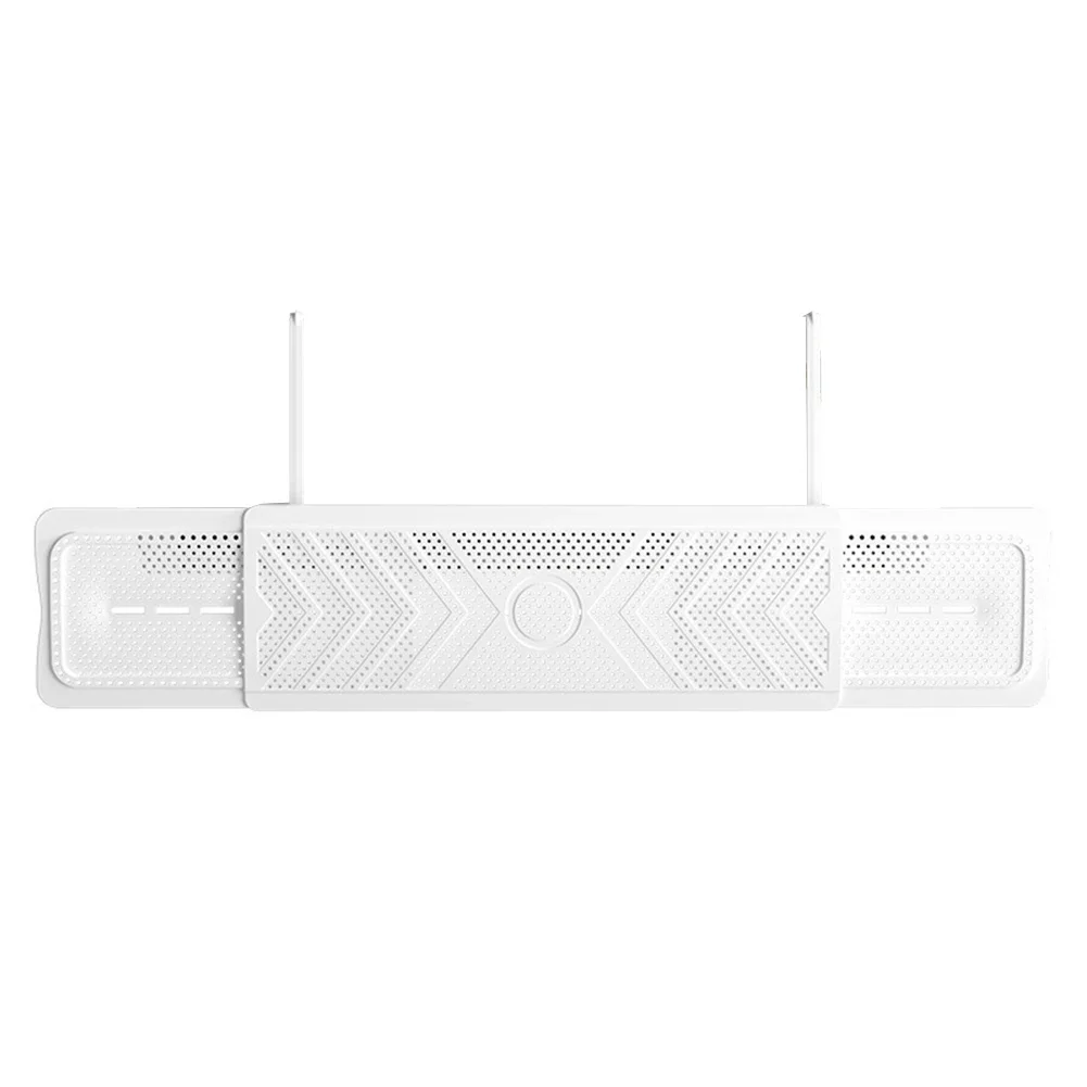 

Hot Sale Windproof Baffle Anti-direct Blow Exhaust Baffle PP Scalable Design White Adjustable Angle Air Conditioning Baffle