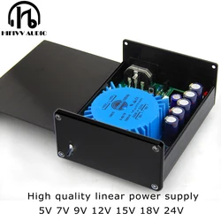 Fuente de alimentación lineal regulada de 15W para amplificadores digitales de Audio HiFi, soporte DAC PSU, salida de 5V, 6V, 7V, 9V, 12V, 15V, 18V, 24V