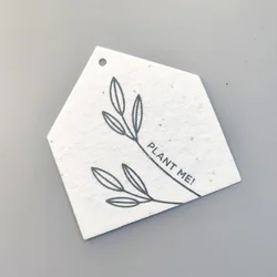 Tarjetas de papel planeables con semillas, impresión colorida, etiquetas de invitación de boda, billete de germinación personalizado, cartón Biodegradable