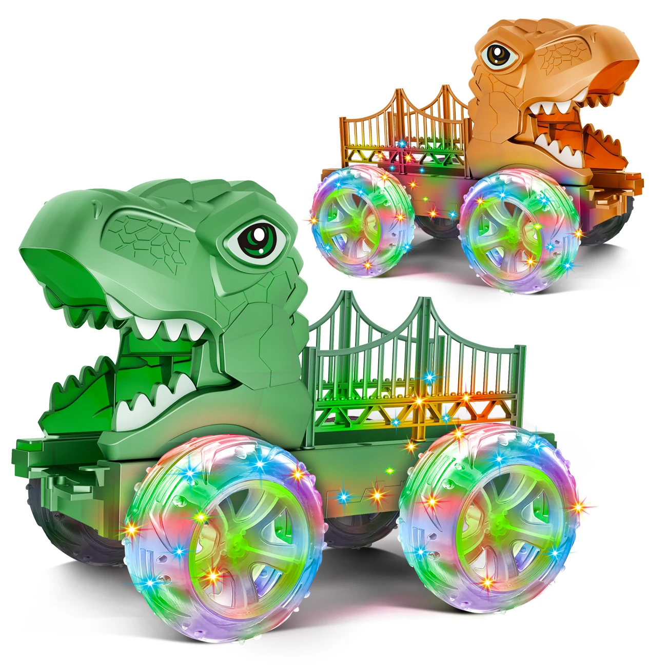 

Грузовик-динозавр, светодиодный светильник, набор игрушек, мигающие огни, транспортный автомобиль-динозавр, подарок для мальчиков и девочек в возрасте от 3 до 6 лет