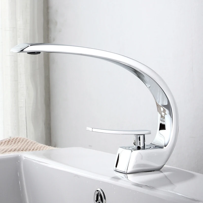 

Liftable Faucet Faucet Basin Mixer Water-tap Hotel Moon Shape Faucet Bathroom Lifting Cold and Hot Kitchen