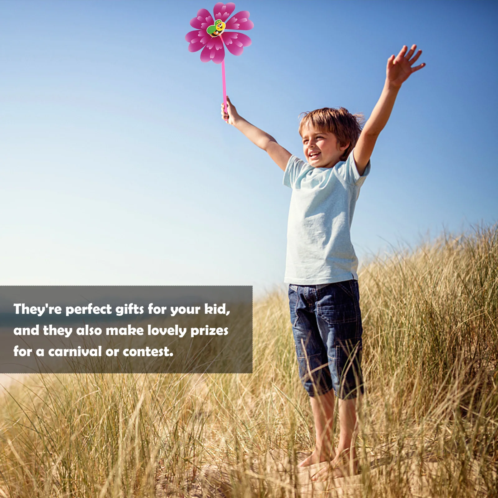 10pcs Plastic Children'S Outdoor Outdoor Windmill Garden Decor For Yard Playground Kindergarten Decoration