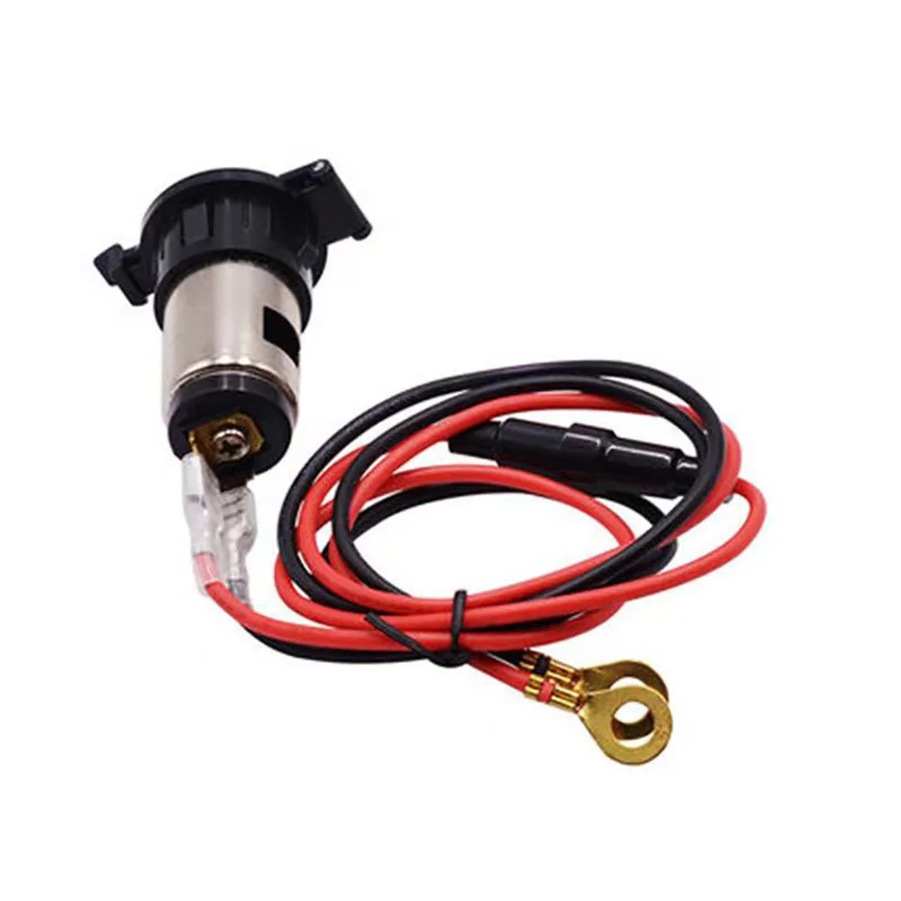 12V-24V 120W Car 10A Cigarette Lighter Socket Power Plug with Waterproof Cover Housing DC Charger Socket for Car DVR