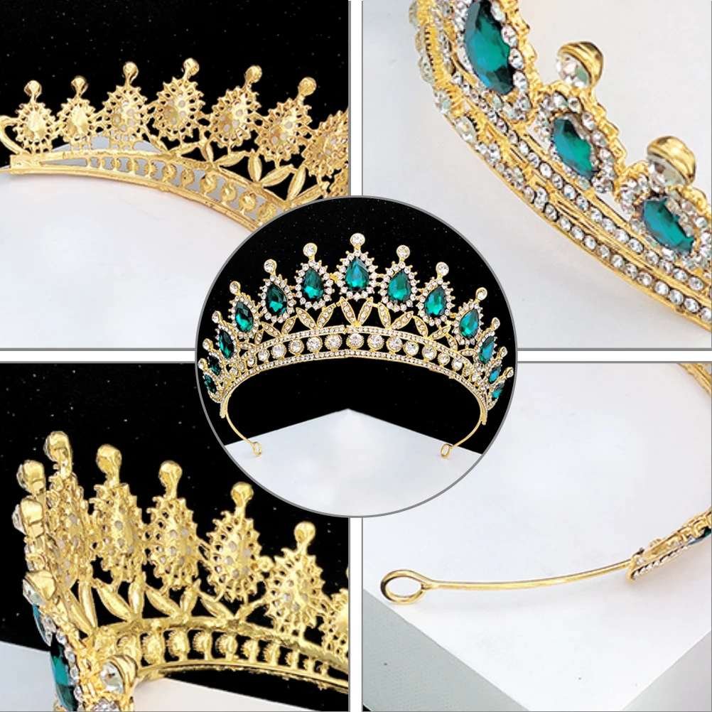 

1pc Bridal Crystal Crown Delicate Headband Charming Hair Jewelry Bridal Headband Rhinestone Decoration Alloy Crown Ladies Girls