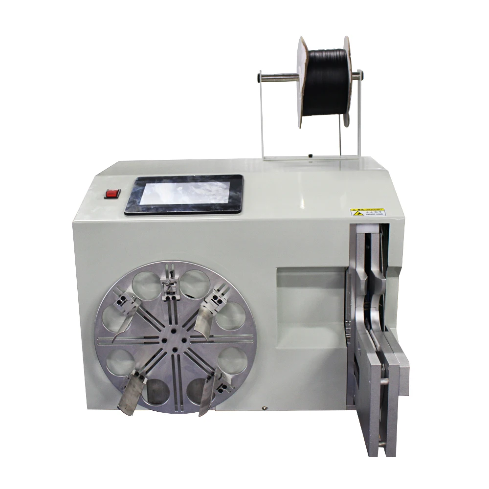 

LY 40-80 big touch screen cable wire coil winding binding machine 220V/110V