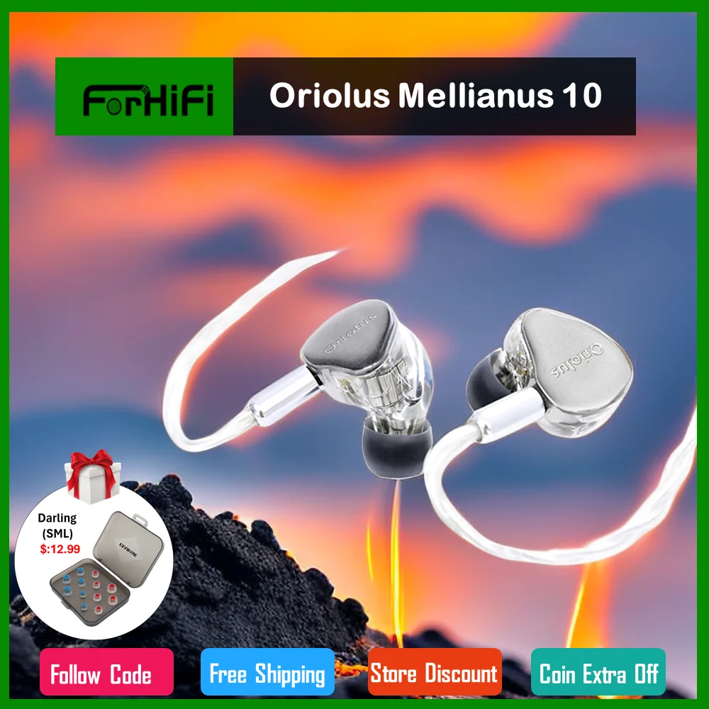 Oriolus Mellianus 10 BA Drivers HiFi In ear Earphone