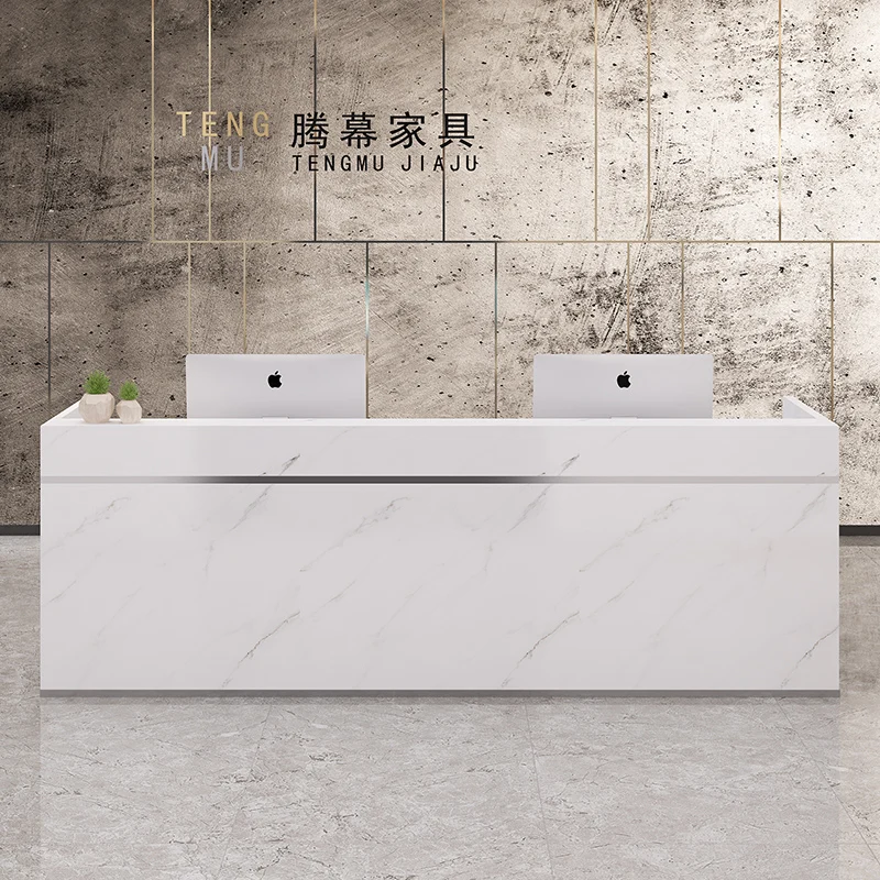 Simple Front Reception Counter Clothes Luxurious Office Modern Secretary Furniture Luxury Leggio Entrance Tables Executive SJH