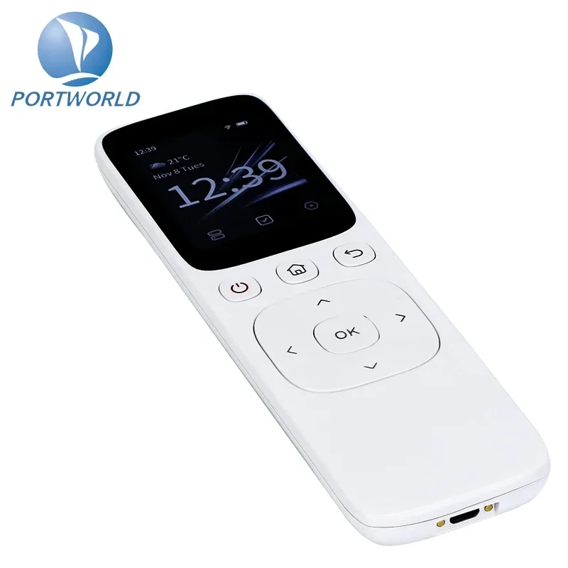2025 Smart Handheld Touch Screen And Key Control Wifi Smart Screen Tuya IR Mobile Touch Remote Controller With Charging Base