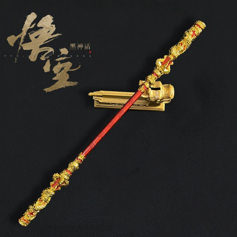 30cm Black Myth Wukong figure Series Game Peripheral Ornaments Strike Fate Wish For Success Golden Hoop Metal Crafts Ornaments