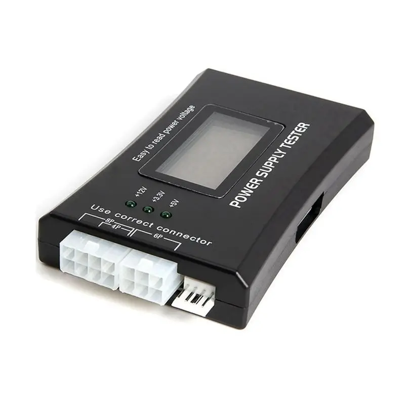 AS94-ATX Power Detection Tool Computer Host Power Tester Portable Metal Shell LCD Display Case Power Tester