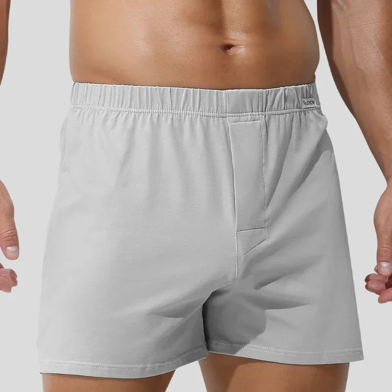3 piezas de ropa interior para hombre, pantalones cuadriládricos de algodón, pantalones cortos transpirables, pantalones boxer, pantalones de pijama para el hogar cómodos y sueltos, Arro pa