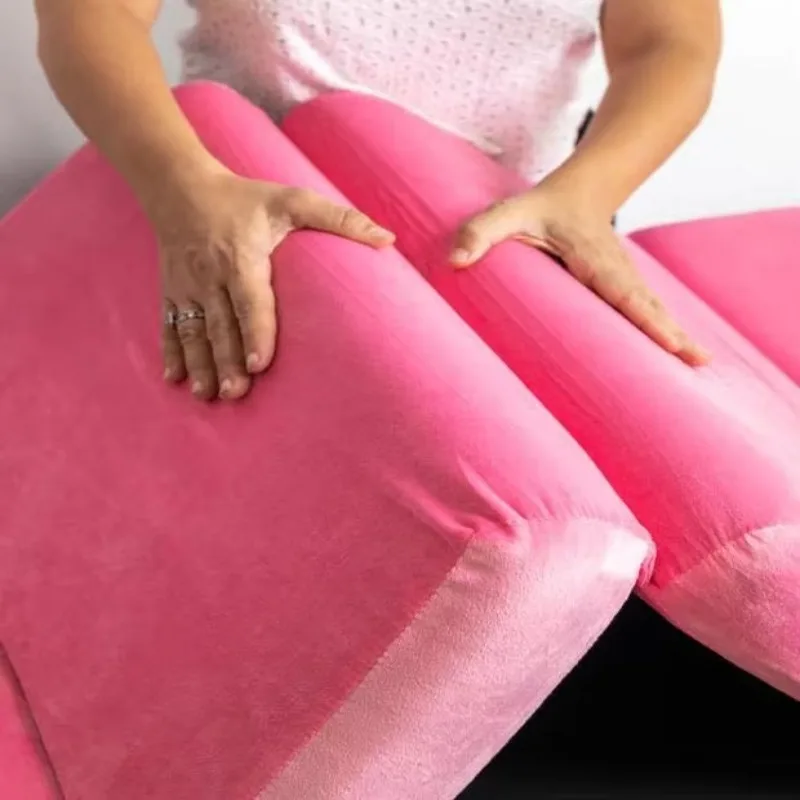 مرتبة إسفنجية الذاكرة لصالونات التجميل مخصصة لتمديد الرموش مع تصميم منحني